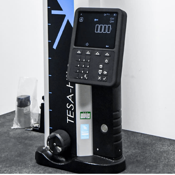 Digital height instrument for precision dimensional measurement of custom machined parts