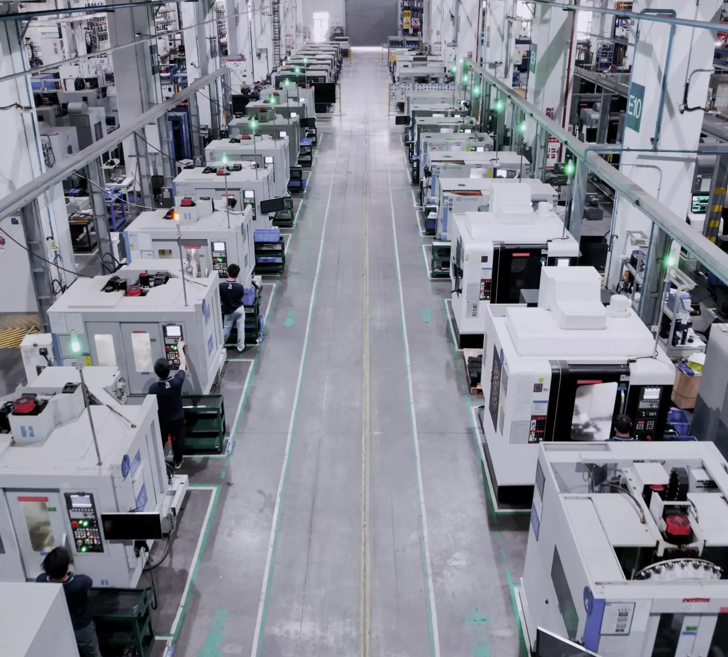 Verto CNC factory floor overview